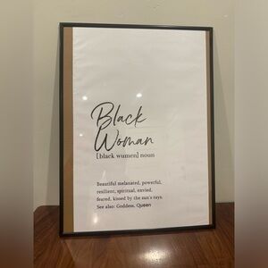 New Black woman Canvas unframed print African American Art, Black Girl Boss 🔥✨✨